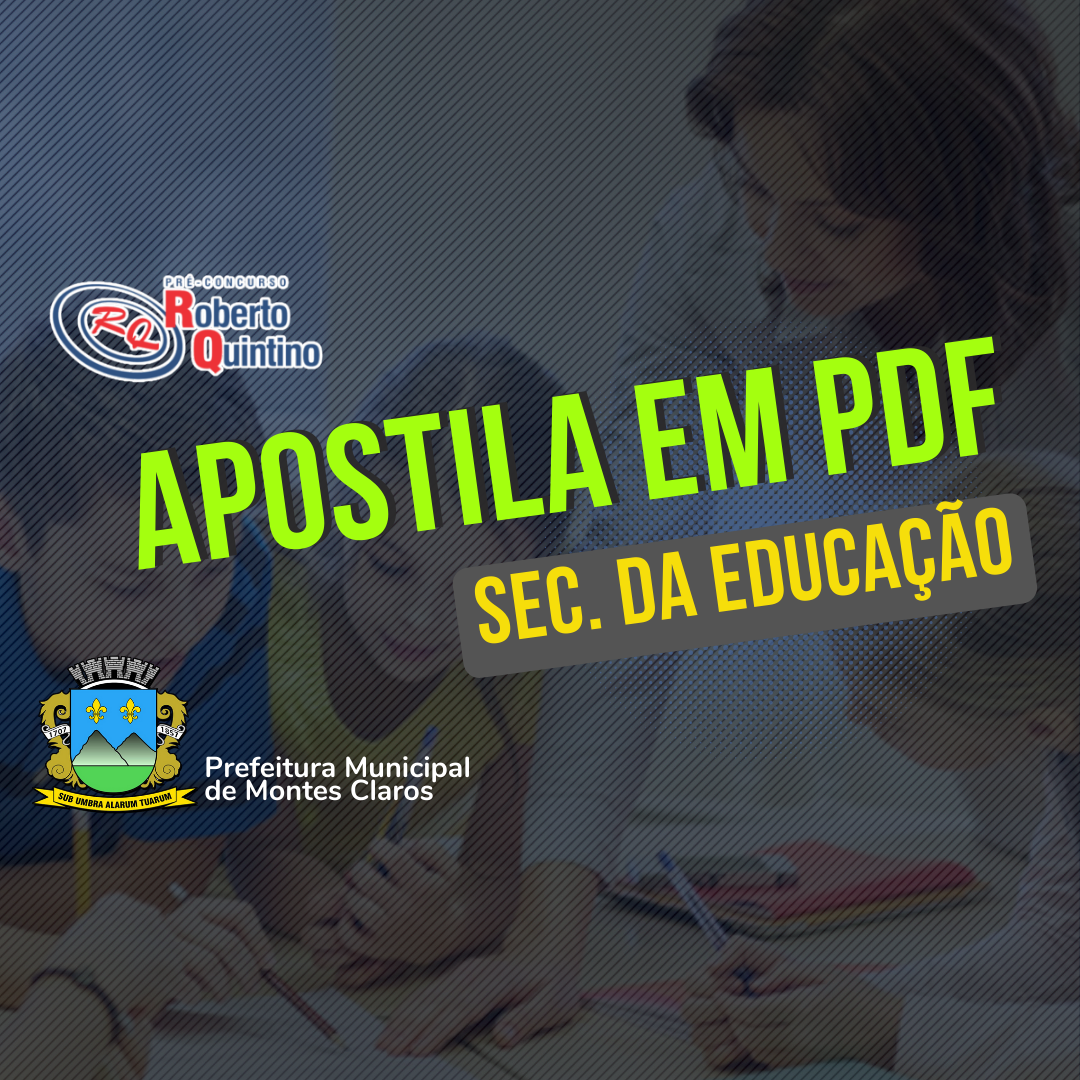 APOSTILA – Sec. Educação – Prefeitura de Montes Claros